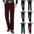 thumbnail image 1 of BVOFAR Corduroy Pants for Men Big and Tall Classic Fit Solid Suit Pant Stretchy Work Trousers with Pockets Business Casual Pant, 1 of 8