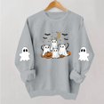 thumbnail image 1 of BVOFAR Halloween Sweatshirts for Women Plus Size Ghost Graphic Pullovers Fall Going Out Round Neck Long Sleeve Sweater Tops Halloween Costumes Gray S, 1 of 5