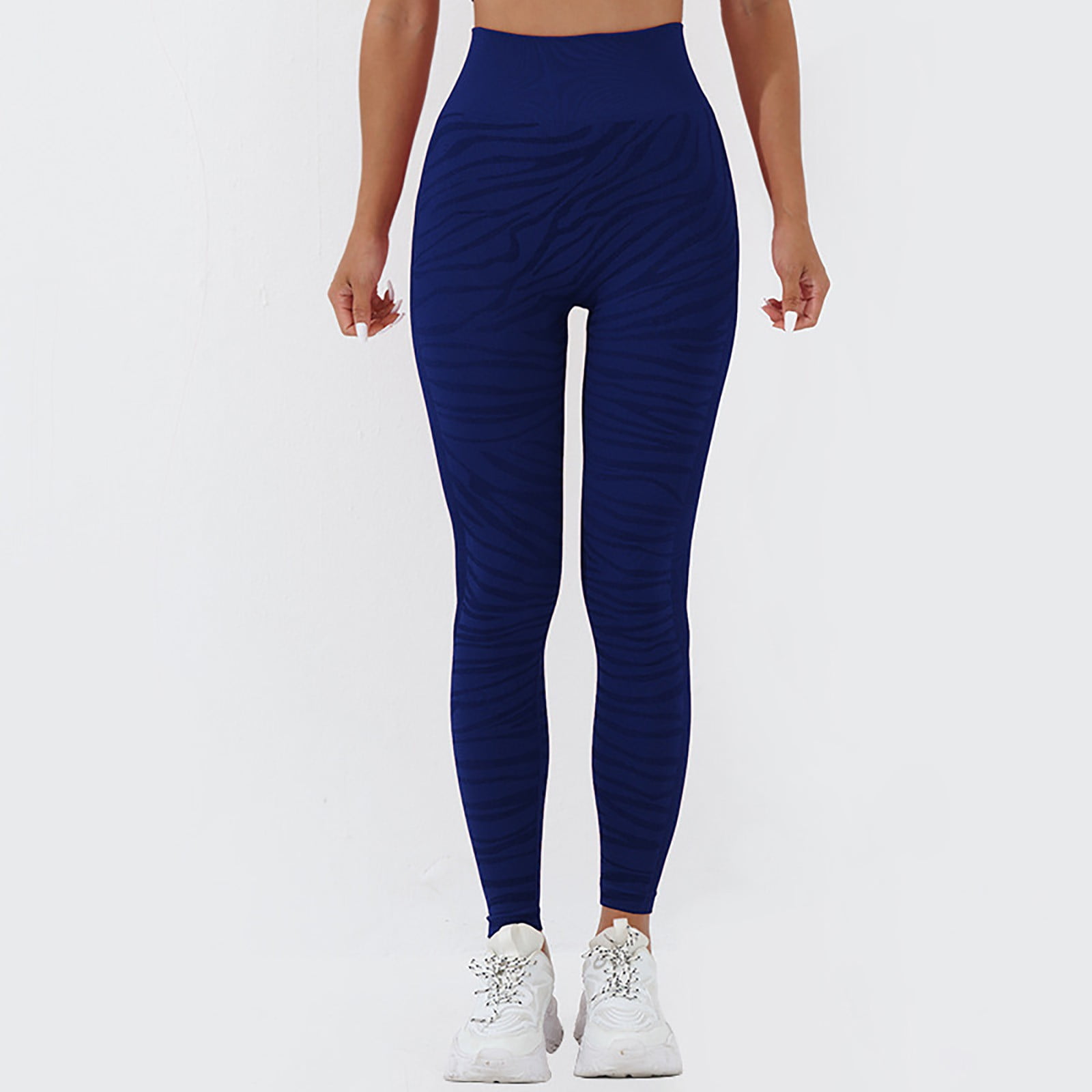 Women's Seamless High Waist Tummy Control Workout Yoga Leggings Butt-Lifting, Compression, Workout & Fitness Pants Black - View #8