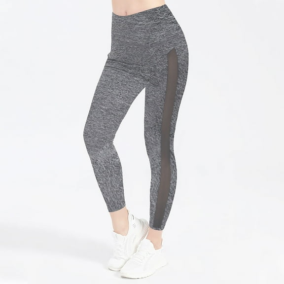 BVOFAR High Waisted Yoga Pants for Women Running Workout Mesh Leggings Tummy Control Tights Fashion Casual Legging