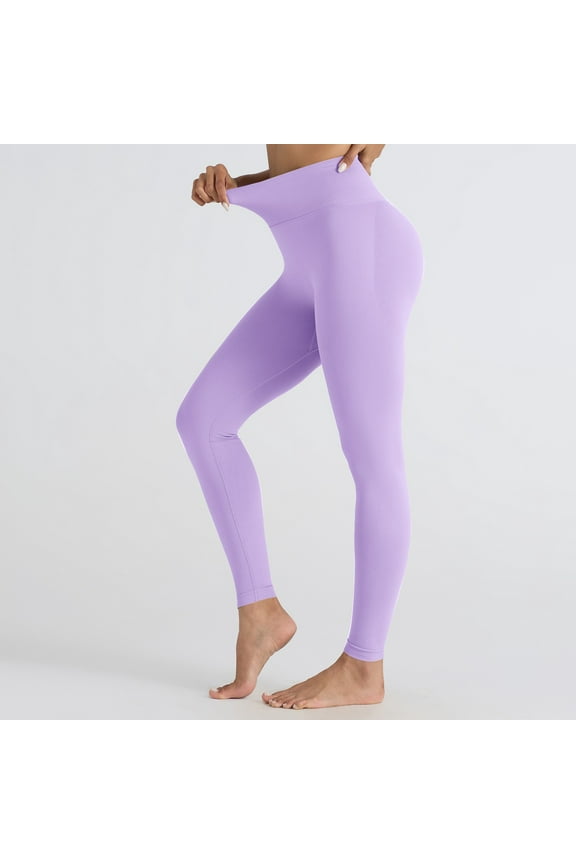 Leggings for Women No Front Seam Butt Lifting Legging High Waisted Tummy Control Yoga Pants Workout Gym Pant 2025