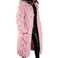 thumbnail image 1 of BVOFAR Long Cardigan Sweaters for Women Chunky Cable Knit Open Front Sweaters Coat Plus Size Winter Warm Button Down Hooded Coats Thermal Heavyweight Outdoor Jackets, 1 of 6