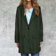 thumbnail image 1 of BVOFAR Long Jackets for Women Business Fashion Long Sleeve Notch Lapel Plus Size Blazers Casual Open Front Button Up Suit Coats Work Office Jacket, 1 of 7