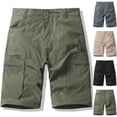 thumbnail image 1 of BVOFAR Men's Hiking Shorts with Zipper Pockets Big and Tall Lightweight Outdoor Cargo Shorts Fishing Camping Golf Shorts with Multi Pockets Army Green XL, 1 of 9
