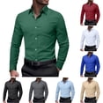 thumbnail image 1 of BVOFAR Mens Dress Shirts Long Sleeve Collared Shirts Formal Wrinkle Free Button Down Shirt Business Casual, 1 of 8