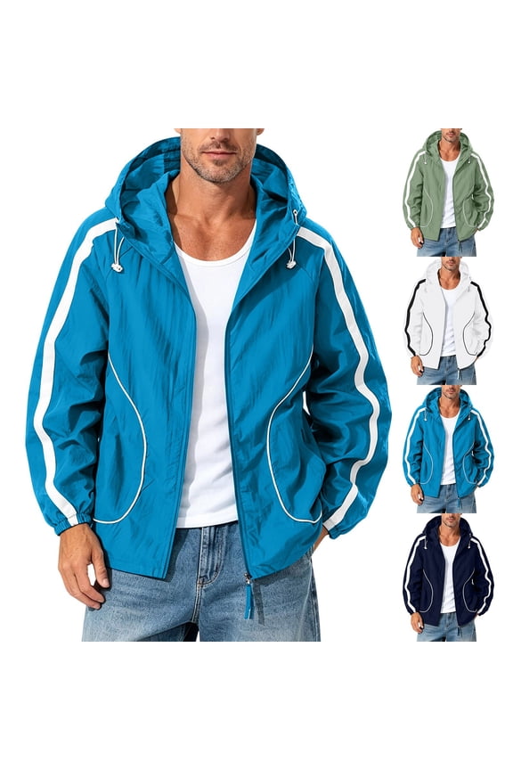 Mens Sun Protection Jacket with Lightweight UPF 50 UV Protection Hoodies Breathable Outdoor Jacket for Hiking Golf Cycling Army Green L