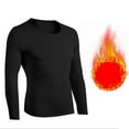 thumbnail image 1 of BVOFAR Mens Thermal Underwear Shirts Lightweight Compression Elastic Base Layer Tops Cold Weather Athletic Long Johns Shirt BlackL, 1 of 3