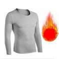 thumbnail image 1 of BVOFAR Mens Thermal Underwear Shirts Lightweight Compression Elastic Base Layer Tops Cold Weather Athletic Long Johns Shirt GrayXXL, 1 of 3