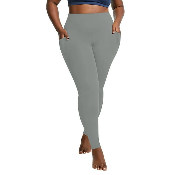 BVOFAR Plus Size Leggings for Women Stretchy Tummy Control Workout Pants High Waist Yoga Leggings with Pockets XL-5XL