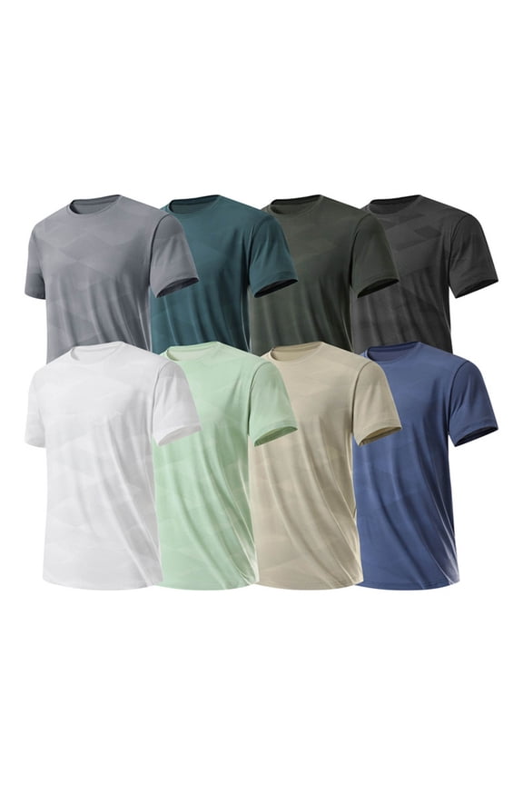 Quick Dry Athletic T Shirts for Men Big and Tall Short Sleeve Basic Tees Breathable Mesh Cooling Workout Shirt Moisture Wicking Running Shirt Black XXXL