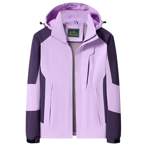 BVOFAR Rain Jacket for Women Lightweight Windbreaker Long Sleeve Raincoats Packable Waterproof Hooded Jacket Outdoor Athletic Outwear