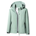 thumbnail image 1 of BVOFAR Rain Jacket for Women Waterproof Windbreaker Plus Size Hooded Raincoats Lightweight Long Sleeve Jacket Outdoor Hiking Cycling Outwear, 1 of 5