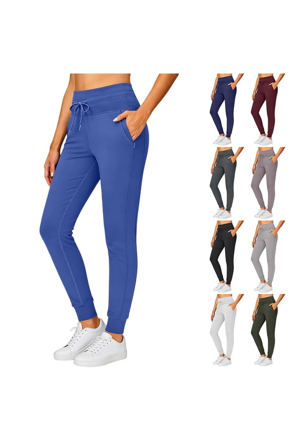 Running Joggers for Women Butterluxe High Waisted Yoga Pants Ultra Soft 2-Way Stretch Pant with Pockets Gym Workout Trouser Wine XL