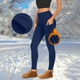 thumbnail image 1 of BVOFAR Thick High Waist Yoga Pants with Pockets, Tummy Control Workout Running Legging, Fleece Lined Warm Yoga Leggings for Women, 1 of 9