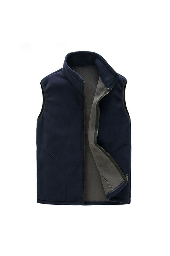 Women Fleece Vest Jackets Casual Full Zip Sleeveless Tank Coats Trendy Stand Collar Lightweight Jacket Fall Winter Warm Outwear