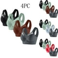 thumbnail image 1 of BVOFAR Women's Bras Push Up Plus Size Supportive Bra Posture Correcting Wireless Bra Full Coverage Soft Underwear Wide Strap Breathable 4 Pcs, 1 of 7