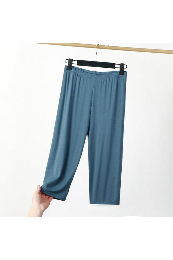 Women's Capri Pants Summer High Waist Capri Shorts Petite Wide Leg Drawstring Skimmer Pants Sports Solid Color Lightweight Capris Plus Size Capris
