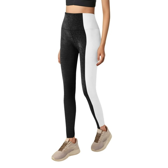 BVOFAR Women's Color Block Yoga Pants, High Waisted Butt Lifting Leggings, Stretch Tummy Control Legging, Workout Running Leggings
