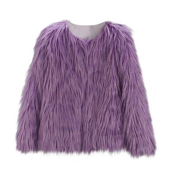 BVOFAR Women' s Faux Fur Coat Fashion Fluffy Long Sleeve Parka Shaggy Fuzzy Cardigan Winter Warm Outwear