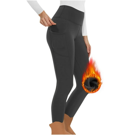 BVOFAR Women's Fleece Lined Leggings Thermal Winter Tights High Waisted Yoga Pants Workout Gym Leggings with Pockets 2025