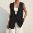 thumbnail image 1 of BVOFAR Women's Sleeveless Vest Blazer Fashion Lightweight Button Down Blazers Dressy V Neck Formal Suit Vests Business Casual Outwear, 1 of 8