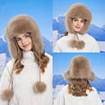 thumbnail image 1 of BVOFAR Women's Winter Warm Trapper Hat Faux Fur Windproof Hats Full Hood Earflap Hunting Hat for Cold Weather, 1 of 7