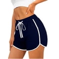 thumbnail image 1 of BVOFAR Womens Drawstring Lounge Dolphin Shorts Breathable Elastic Waist Shorts Athletic Yoga Dance Shorts with Pockets, 1 of 6