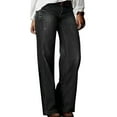 thumbnail image 1 of BVOFAR Womens Plus Size Wide Leg Jeans High Waist Trendy Jeans Casual Loose Comfy Jeans Pants Straight Leg Trousers with Pockets, 1 of 6
