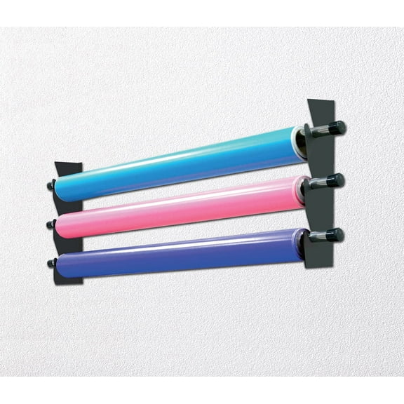 BVR54 compatible with Epson'Vinyl Roll Wall Mount Storage Rack 54" Width printer (3 Poles Included)