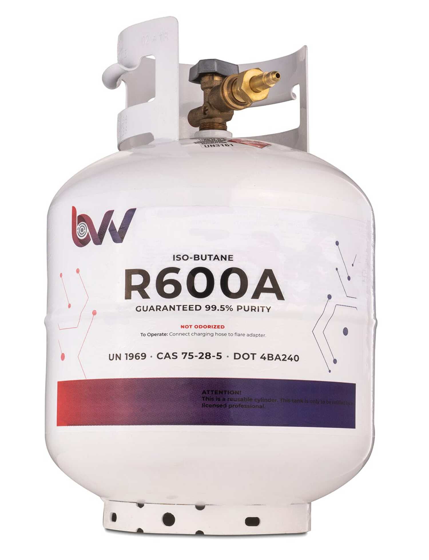BVV 20LB High Purity USA ISO-BUTANE R600A - 99.5%