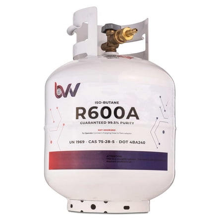 BVV 20LB Iso-Butane Refill Tank - Fuel for Iso-Butane Gas Stove, Lighter - 99.5% Pure Propellant Cannister for Gas Ovens, Torch-None/None