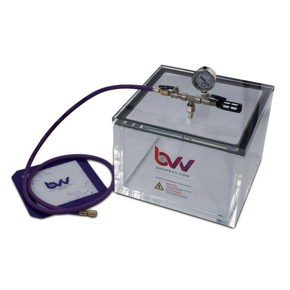 BVV 3.3 Gallon Square 3/4" Acrylic Wall Vacuum Chamber