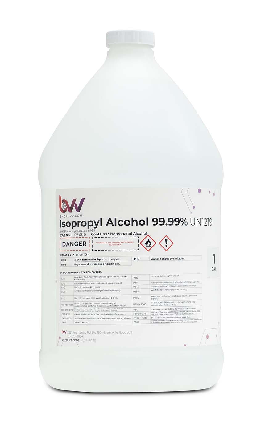 Isopropyl Alcohol - IPA 91% (4-1 Gallon) High Purity - Made in USA