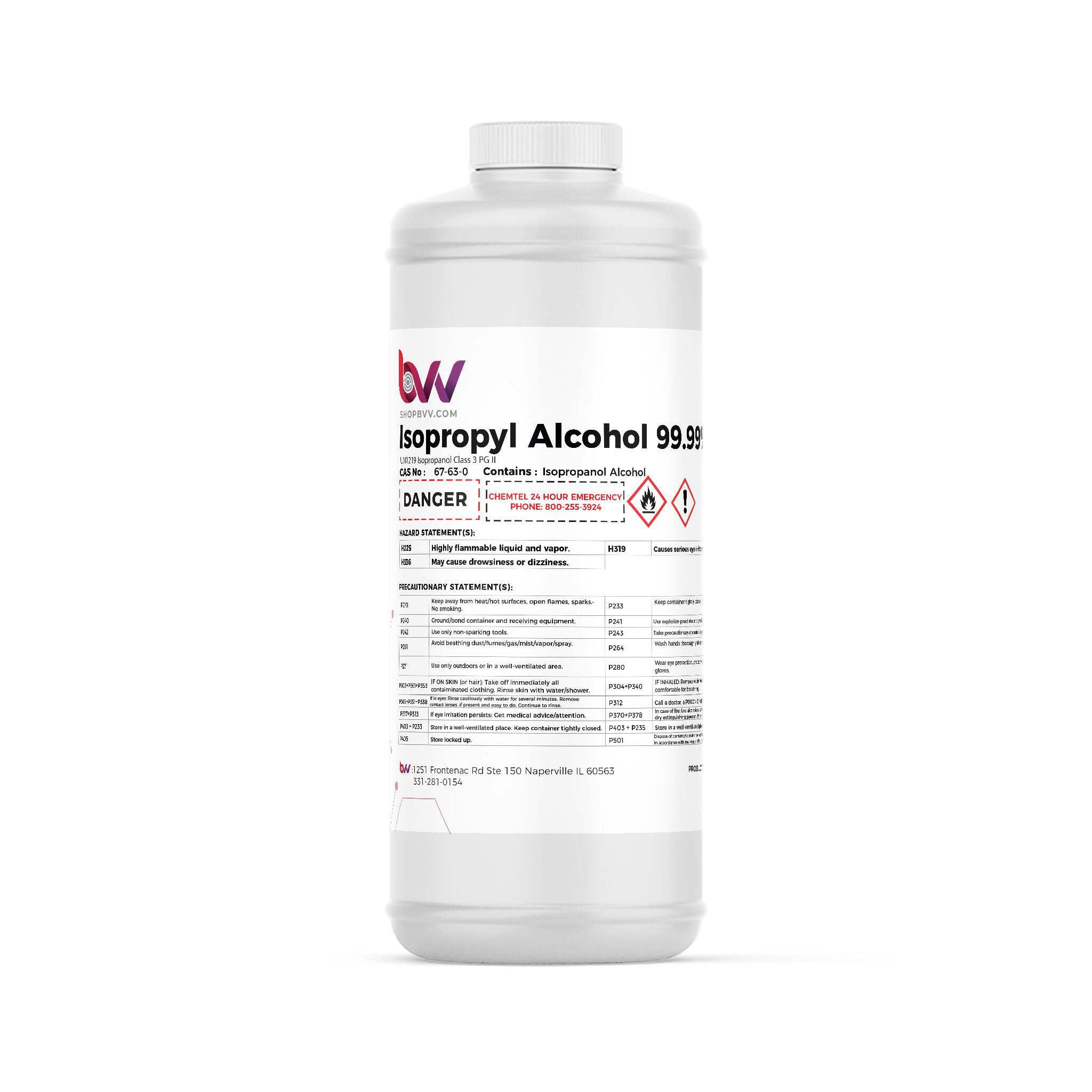 BVV Isopropyl Alcohol 99% Tech Grade