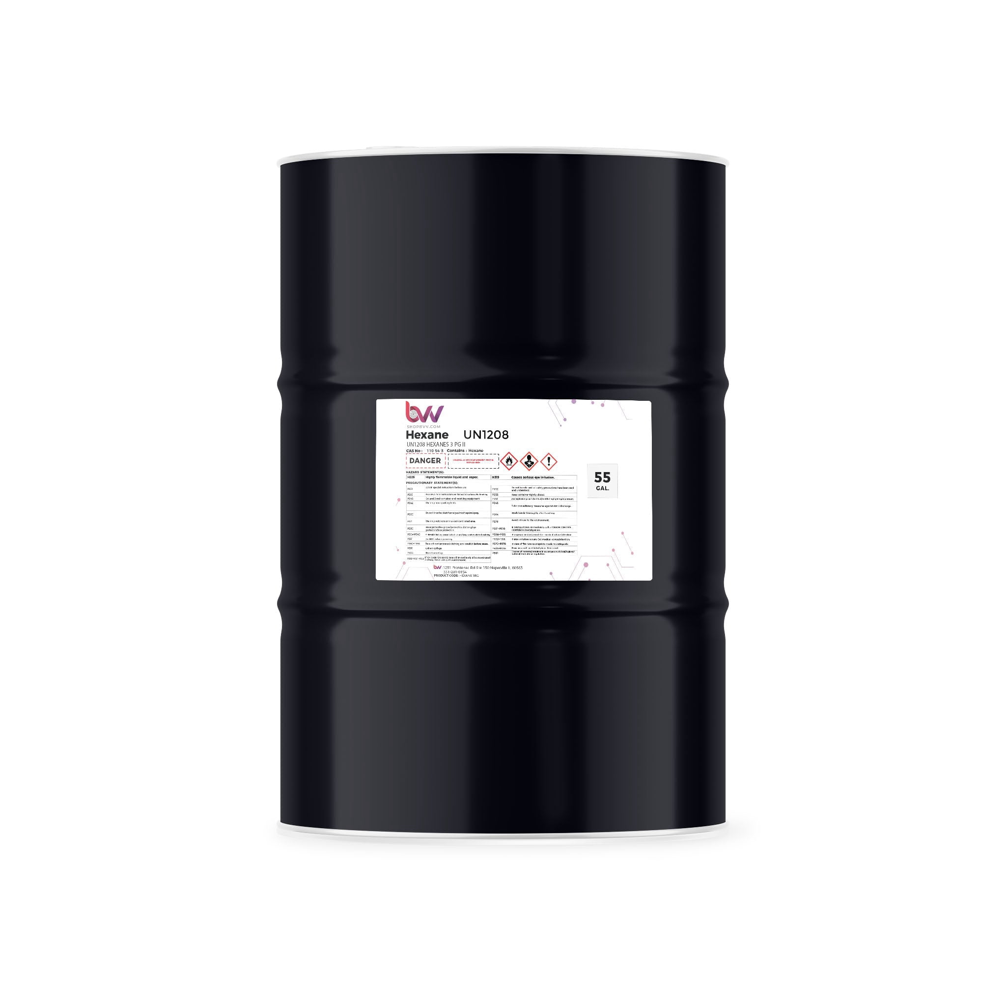 BVV Lab Grade Hexane, 99% Pure - For Scientific & Industrial Use