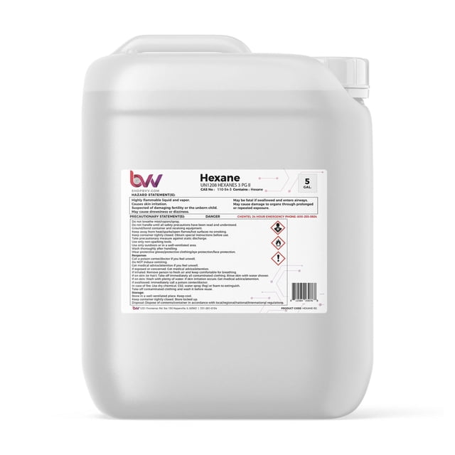 BVV High Purity Lab Grade Heptane 99% - 1 Gallon (Non-Polar Solvent) 6 thumbnail image