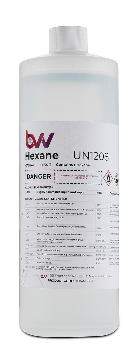 BVV High Purity Lab Grade N-Hexane Solvent - 99% Pure Lab Solvent for  Chemical Reaction, Extraction & Chromatography - Versatile Super Solvent -  Easy