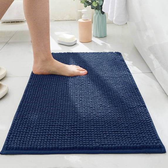 BVXEEP Bath Mat, Bathroom Rug, Dense Short Pile Carpet All-Season Home Use Bedroom Soft Absorbent Non-Slip Rug for Flooring
