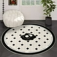 thumbnail image 1 of BVXEEP Bath Mats for Bathroom, Large Round Area Rug for Living Room Bedroom, Non-Slip Rugs, Background Washable Carpet Floor Mat for Home Nursery Room Decor, 1 of 8