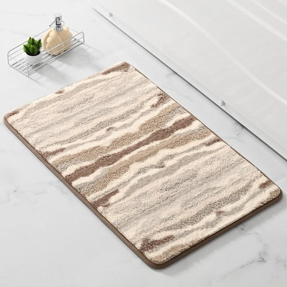 BVXEEP Bath Mats for Bathroom, Rugs Absorbent Non-Slip Memory Foam Machine Washable Soft Velvet Bath Mats Easier to Dry for Bathroom Floor