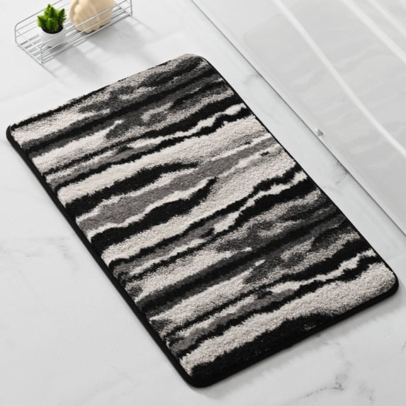 BVXEEP Bath Mats for Bathroom, Rugs Absorbent Non-Slip Memory Foam Machine Washable Soft Velvet Bath Mats Easier to Dry for Bathroom Floor