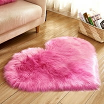 BVXEEP Bath Mats for Bathroom, Wool Imitation Sheepskin Rugs Faux F Ur Non Slip Bedroom Carpet Mats