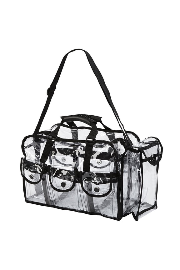 Clear Bag, PVC Transparent Travel Bag with Shoulder Paper Towel Bag Storage Bag
