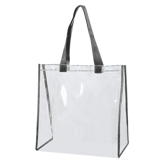 BVXEEP Clear Beach Bag, Transparent Handbag Bath Swimming Bag Gift Gift Book Handbag Beach Bag Shopping Bag