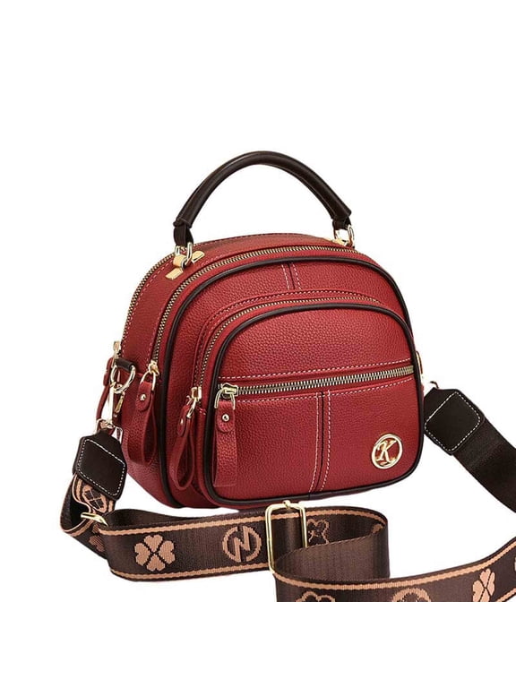 Crossbody Bag, Shoulder Bag, Adjustable Wide Shoulder Strap Leather Bag Hundred Crossbody Bag Ladies