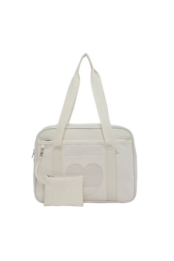 Crossbody Bag, Shoulder Bag, Ladies Handheld Heart Shaped Japanese School Bag Kawaii Wallet Anime Wallet Manga Tote Bag