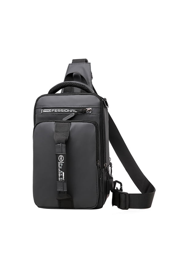 Crossbody Bag, Shoulder Bag, Multifunctional Crossbody Bag, Strap Backpack Bag Shoulder Chest Bag with USB Charging Port