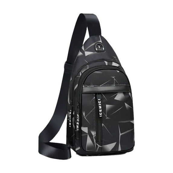 BVXEEP Crossbody Bag, Shoulder Bag, Sling Multi-Layer Backpack Crossbody Bag Travel Hiking Backpack Chest Bag with Front Pocket USB Charging Port Lightweight Casual