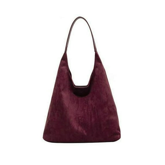 BVXEEP Crossbody Bag, Shoulder Bag, Tote Bags for Women Work Bags Suede Slouchy Bag Handbag Office Tote Handbag Brown Suede Bag Tote Bag for Women Suede for Work Handle