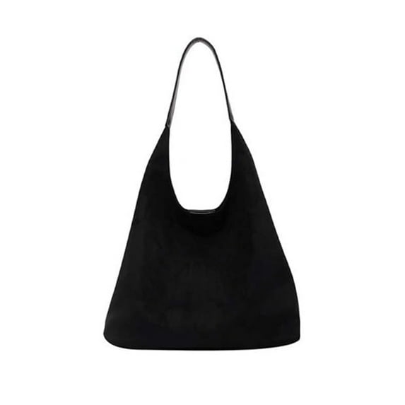 BVXEEP Crossbody Bag, Shoulder Bag, Tote Bags for Women Work Bags Suede Slouchy Bag Handbag Office Tote Handbag Brown Suede Bag Tote Bag for Women Suede for Work Handle